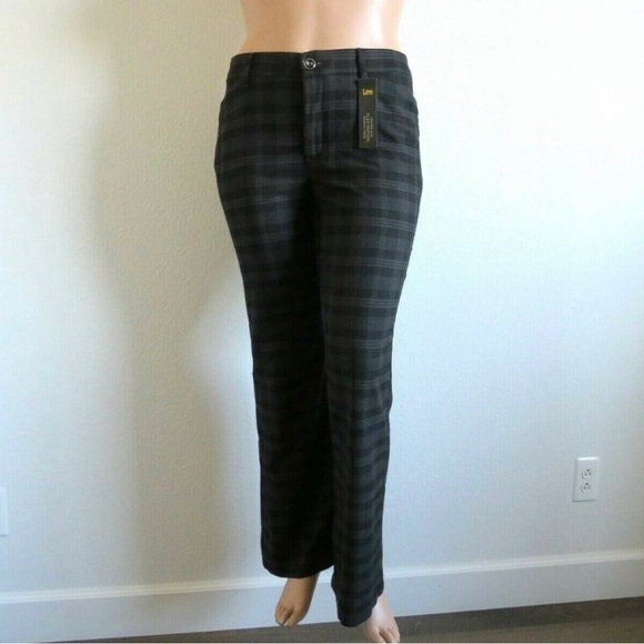 LEE Jeans Women's No Gap Waistband TUMMY CONTROL Trouser Size 12 Medium NWT - Picture 3 of 9